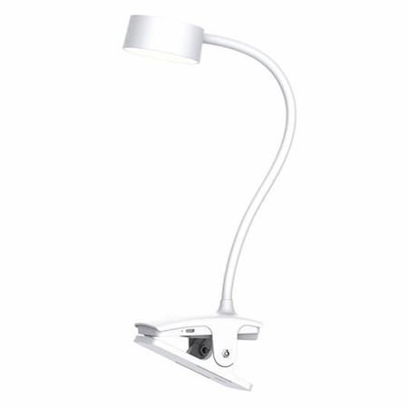 Lampa stolová LED 2W 3-6500K CCT nabíjateľná na štipec biela SOLIGHT WO3001-W