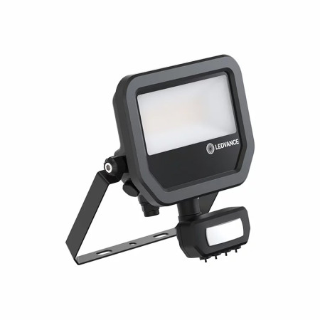 Reflektor LED 20W+PIR 3000K BK LEDVANCE FL KLM 17W/11W/3000K SENZOR SYM100 BK 2200/1465lm PMC