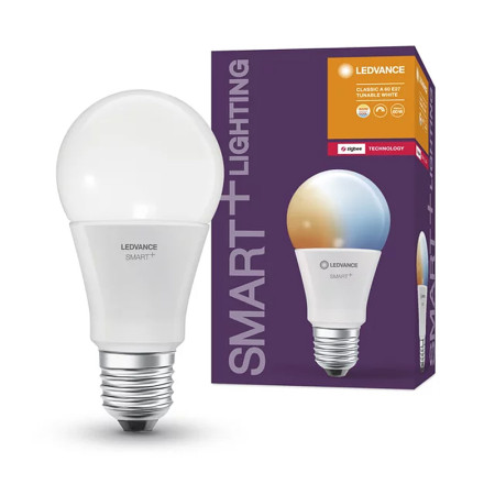 Žiarovka LEDVANCE LED SMART ZIGBEE CLA60 E27 9W/27-6500K CCT TUNABLE WHITE DIM