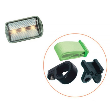 Svietidlo na bicykel led biele 1-011