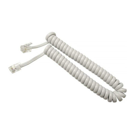 Kábel telefónny RJ10-RJ10 krútený 2m biely
