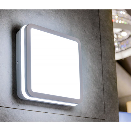 Svietidlo KANLUX 33347 prisadené BENO 24W NW-L-SE GR IP54 so senzorom