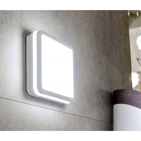 Svietidlo KANLUX 33347 prisadené BENO 24W NW-L-SE GR IP54 so senzorom