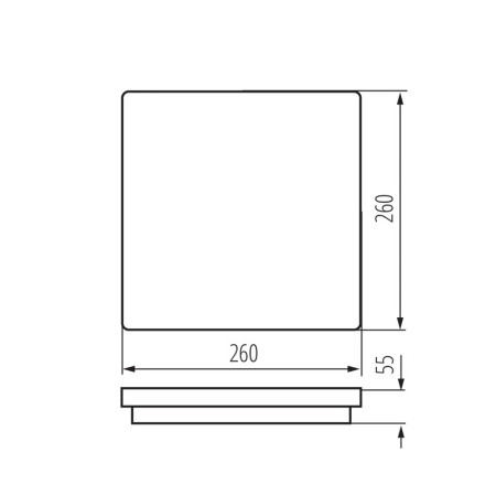 Svietidlo KANLUX 33347 prisadené BENO 24W NW-L-SE GR IP54 so senzorom