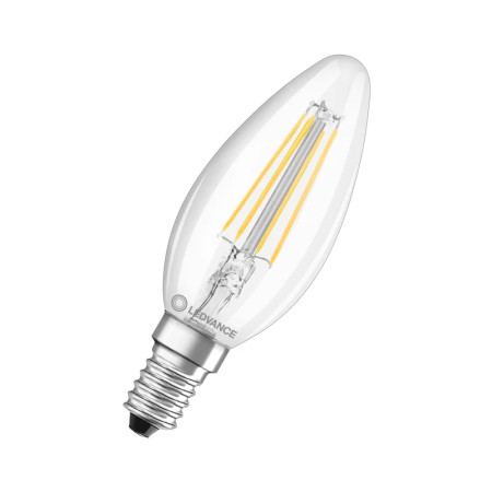 Žiarovka LEDVANCE LED CLB40 E14 4W/840 sviečka FILAMENT PMC