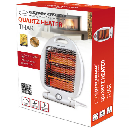 Ohrievač halógenový ESPERANZA EHH009 THAR (2x400W)