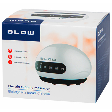 Nabíjateľná elektrická masážna banka s LCD BLOW 44-348