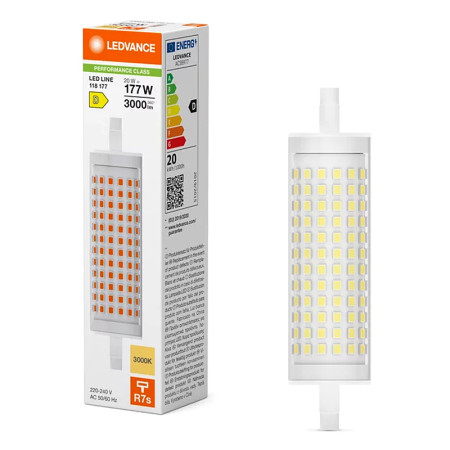 Žiarovka LEDVANCE LED HALOLINE 118mm 20W/830 (177W) 3000lm R7s PMC