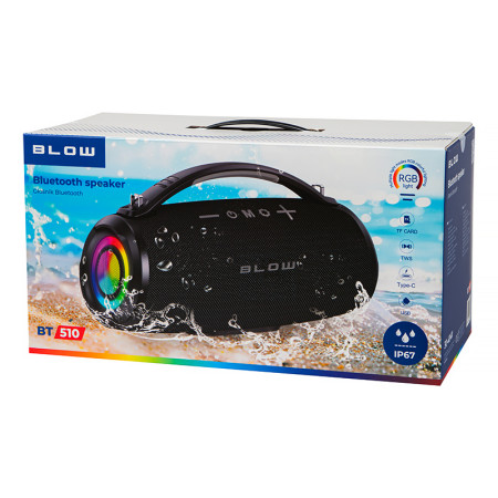 Reproduktor prenosný BLUETOOTH BLOW BT510 čierny