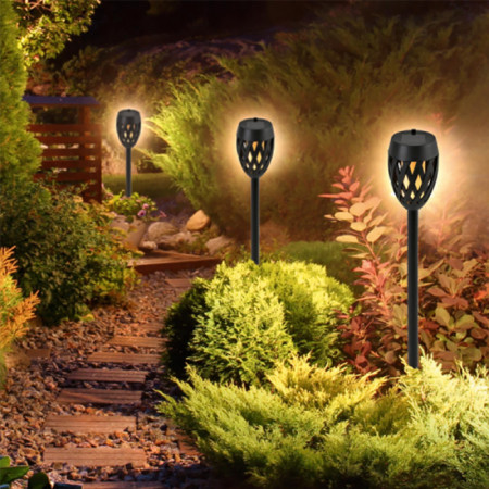 Lampa solárna fakľa efekt plameňa MX200