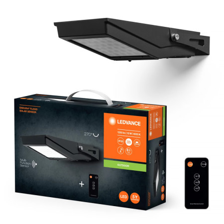 Reflektor LED so solárnym panelom+PIR LEDVANCE ENDURA FLOOD SOLAR 10W/840