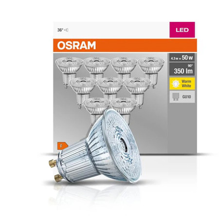 Žiarovka OSRAM LED PAR165036 GU10 4,3W/827 10balenie BASEPAR1650 36°