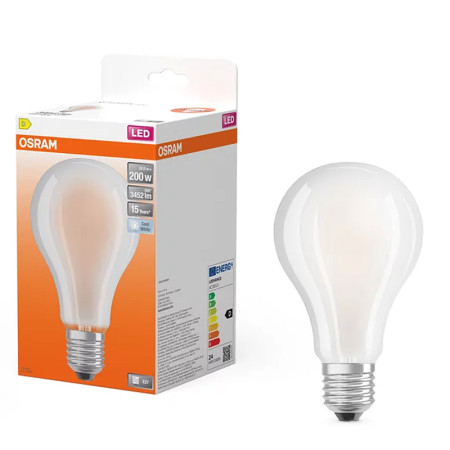 Žiarovka OSRAM LED SCLA200 E27 24W/840 FILAMENT FR matná