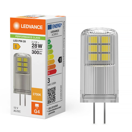 Žiarovka LEDVANCE LED PIN28 G4 2,2W/827 300lm PMC