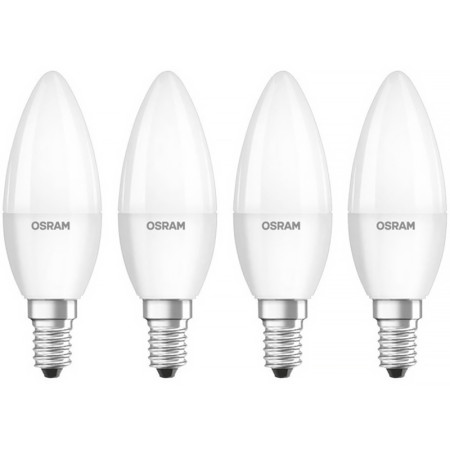 Žiarovka OSRAM LED CLB40 E14 4,9W/827 4balenie BASECLB40 sviečka