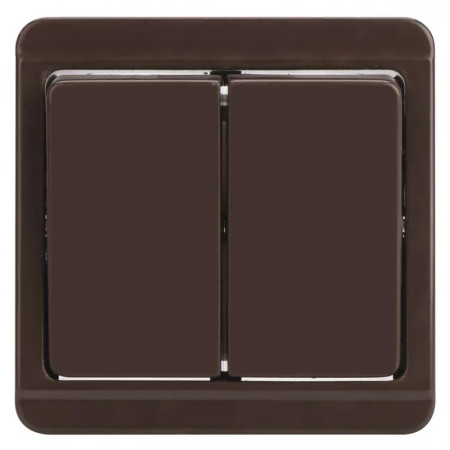 Vypínač lustrový č.5 TESLA STANDARD 4FN57502.2116 hnedý