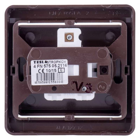 Vypínač schodiskový č.6 TESLA STANDARD 4FN57505.2116 hnedý