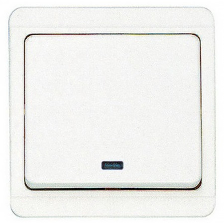 Vypínač schodiskový č.6 TESLA STANDARD 4FN57511.2101 biely s orientačnou tlejivkou 6So