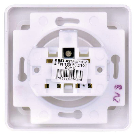 Jednozásuvka TESLA STANDARD 4FN15059.2101 biela