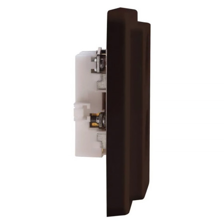 Dvojzásuvka TESLA STANDARD 4FN15098.2116 hnedá