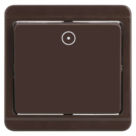 Vypínač tlačidlo č.1/0 TESLA STANDARD 4FN57512.2116 hnedý