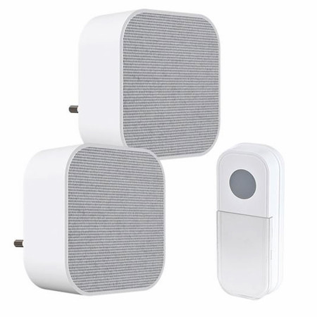 Zvonček bezdrôtový 230V 180m SOLIGHT 1L74DZ 2xRING+1xTLAČ