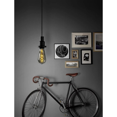 Žiarovka OSRAM LED Vintage 1906 E27 5W/818 FILAMENT SMOKE EDISON SPIRAL BLACK