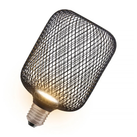 Žiarovka OSRAM LED FLAT SQUARE 100 BLACK E27 3,5W/827