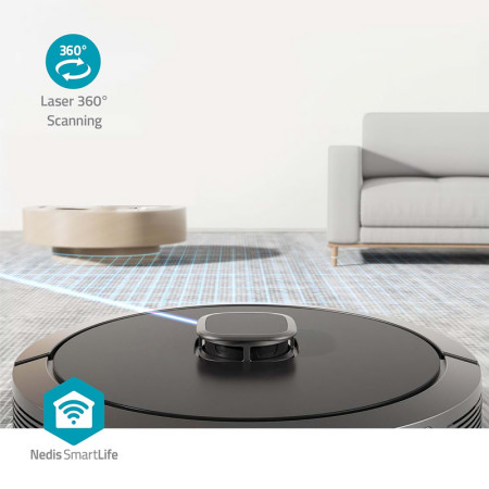 Vysávač robotický NEDIS WIFIVCL002CBK 3v1 Laserová navigácia