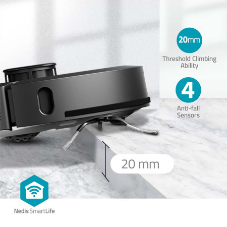 Vysávač robotický NEDIS WIFIVCL002CBK 3v1 Laserová navigácia