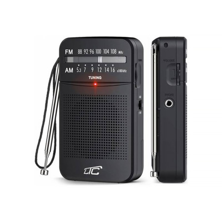 Rádio prenosné LTC 2029C 2-pásmové čierne (RPC4)