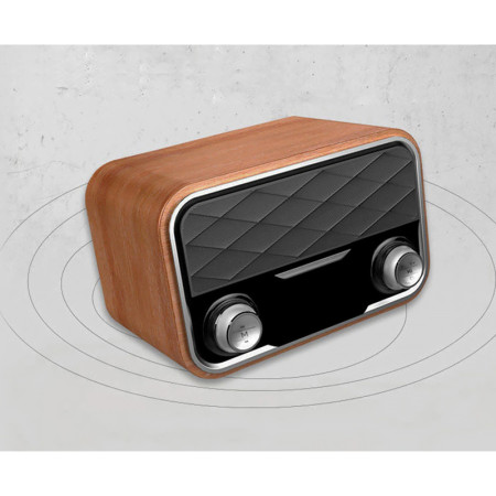 Rádio prenosné RHYTHM I10 BROWN retro