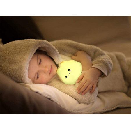 Lampa stolová LED 0,3W RGB silikónová 3xAAA MAČIČKA LITTLE CAT