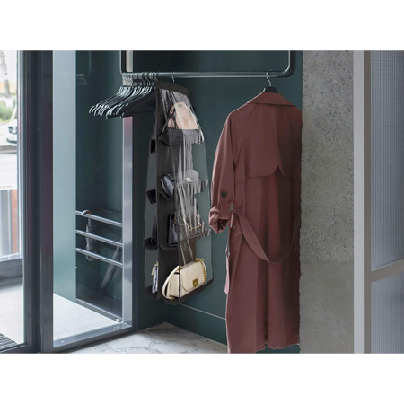 Organizér na kabelky 8ks do šatníka OKS-8BK čierny