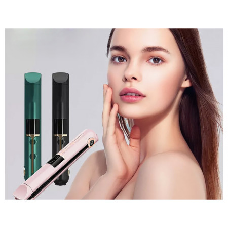 Žehlička na vlasy nabíjateľná RECHARGEABLE HAIR CURLER JC-3012 čierna