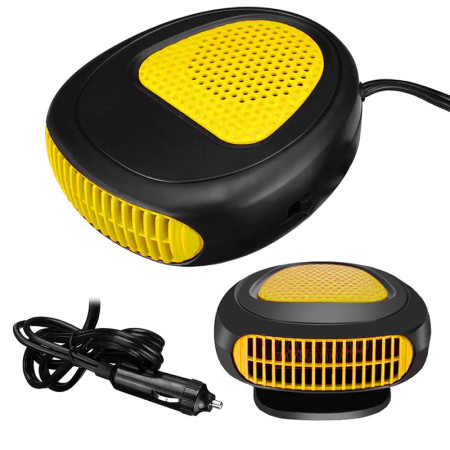 Ohrievač do auta 12V 150W AUTO HEATER FAN žltý