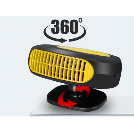 Ohrievač do auta 12V 150W AUTO HEATER FAN žltý