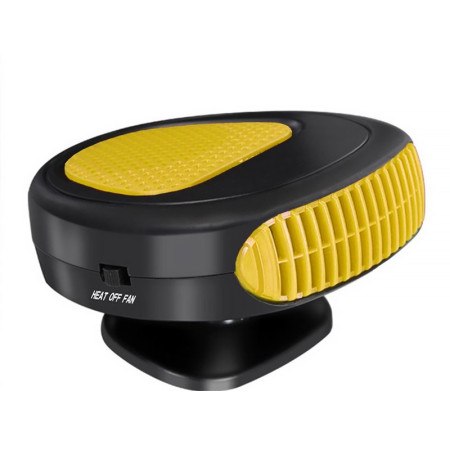 Ohrievač do auta 12V 150W AUTO HEATER FAN žltý
