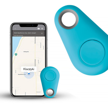 Hľadač kľúčov BLUETOOTH Smart Key Finder modrý