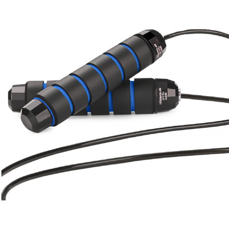 Švihadlo nastaviteľné čierno-modré 275cm s ložiskami CROSSFIT