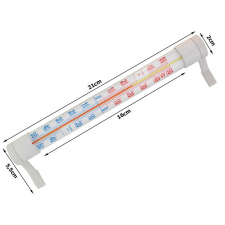 Teplomer analógový vonkajší okenný TERMOMETP 1050C (21x2x5,5cm)