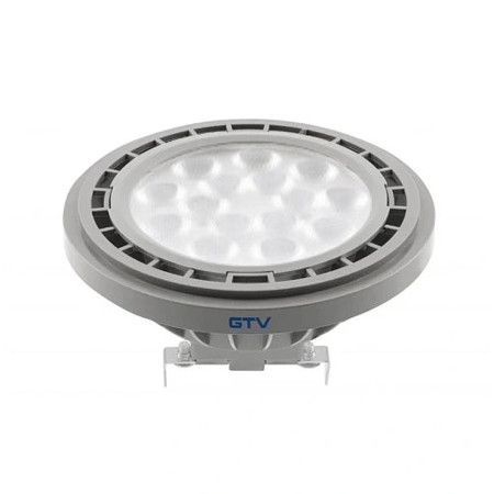 Žiarovka GTV LED AR111 G53 12,5W 4000K 12V 40° 1250lm sivá GTV LD-AR111NW13W40-15