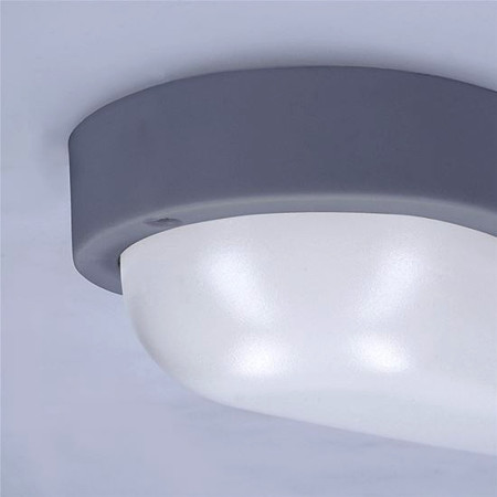 Svietidlo LED IP54 13W 4000K oválne SOLIGHT WO744-G sivé