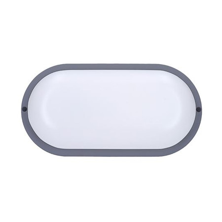 Svietidlo LED IP54 13W 4000K oválne SOLIGHT WO744-G sivé