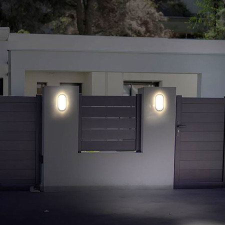 Svietidlo LED IP54 20W 4000K oválne SOLIGHT WO749-G sivé