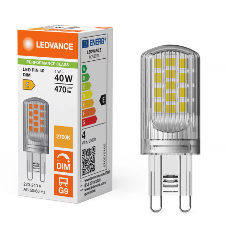 Žiarovka LEDVANCE LED PIN40D G9 4W/827 470lm PMC DIM