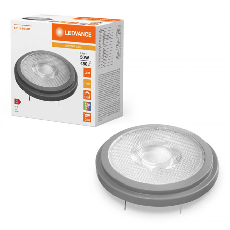 Žiarovka LEDVANCE LED AR111 G53 7,4W/927 12V 40° DIM SC