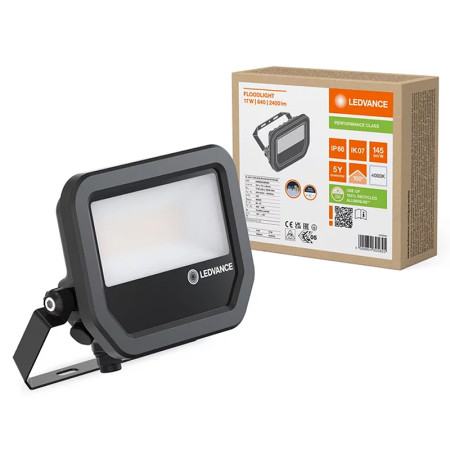 Reflektor LED 20 4000K BK LEDVANCE FL KLM 17W/11W/4000K SYM100 BK 2400/1600lm PMC