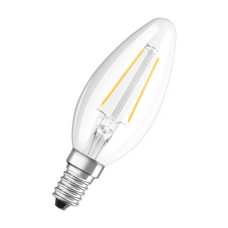 Žiarovka OSRAM LED CLB25 E14 2,5W/827 2balenie FILAMENT BASECLB25 sviečka