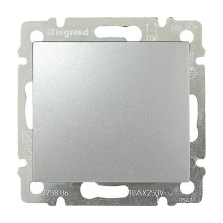 Vypínač č.1 VALENA hliník 770101